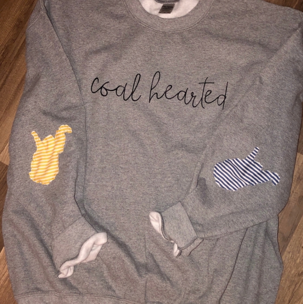 West Virginia Sweatshirt with Elbow Patches